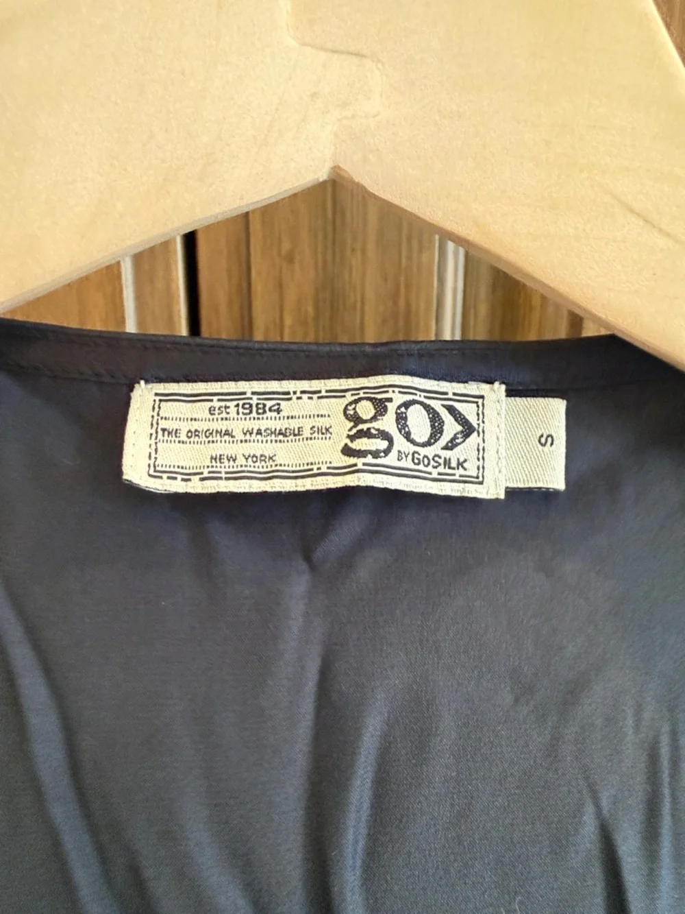 Silky V-Neck Tie-Front Blouse in black - Picture 2 of 5